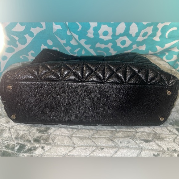 Kate Spade Black Elena Astor Court Quilted Leather Shoulder Bag EUC timeless - Picture 7 of 16